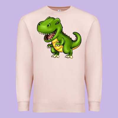 Cartoon T-rex Premium Sweatshirt Designed By Howdyjamesfarm