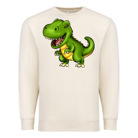 Sandshell Cartoon T-Rex Premium Sweatshirt - HowdyJamesFarm