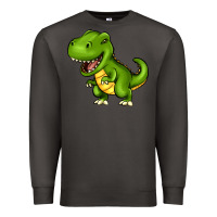 Smoke Cartoon T-Rex Premium Sweatshirt - HowdyJamesFarm