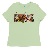 Matcha highland cow love Ladies Tee - JahusDesignShop