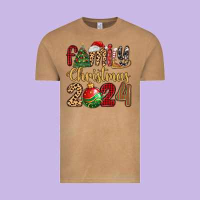 Family Christmas 2024 Vintage Tee Designed By Maliassmallbusiness