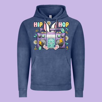 Hip Hop Easter Vintage Hoodie Designed By Maliassmallbusiness