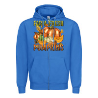 True Royal Farm Fresh Pumpkins Zipper Hoodie - texasbilliewilder