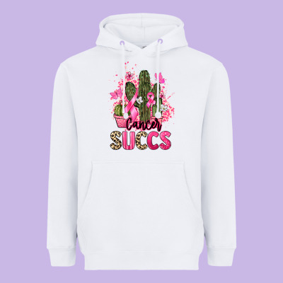 Cancer Succs Cancer Awareness Heavyweight Hoodie Designed By Howdyjamesfarm