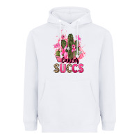 White Cancer succs Cancer Awareness Heavyweight Hoodie - HowdyJamesFarm