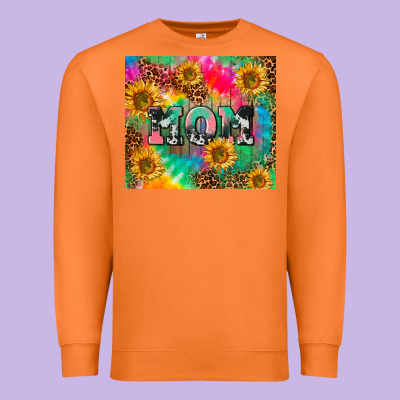 Mom Rainbow Sunflower Premium Sweatshirt Designed By Cowgirlartshop