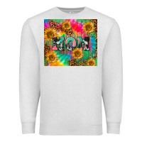 Oatmeal Heather Mom rainbow sunflower Premium Sweatshirt - CowGirlArtShop