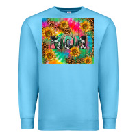 Ocean Blue Mom rainbow sunflower Premium Sweatshirt - CowGirlArtShop