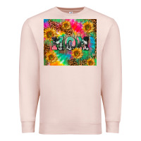 Pale Pink Mom rainbow sunflower Premium Sweatshirt - CowGirlArtShop