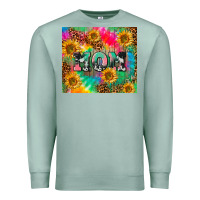 Seafoam Mom rainbow sunflower Premium Sweatshirt - CowGirlArtShop