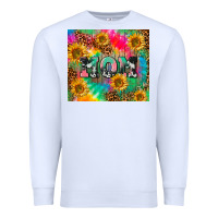 White Mom rainbow sunflower Premium Sweatshirt - CowGirlArtShop