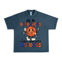 Midnight Navy on the bleachers is where i spend most of my days Urban Heavy Tee - MaliasSmallBusiness