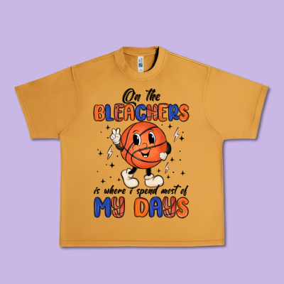 On The Bleachers Is Where I Spend Most Of My Days Urban Heavy Tee Designed By Maliassmallbusiness