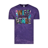 Cloud Purple wife mom nurse Vintage Tee - NancyCooperArtShop