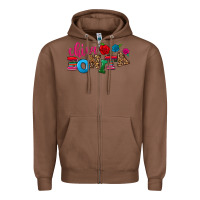 Chestnut Chica bonita Zipper Hoodie - NancyCooperArtShop
