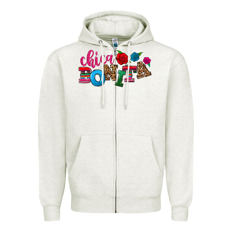 Chica Bonita Zipper Hoodie by NancyCooperArtShop | Teevron
