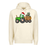 Sandshell christmas tractor Premium Hoodie - CowGirlArtShop