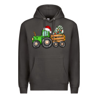 Smoke christmas tractor Premium Hoodie - CowGirlArtShop