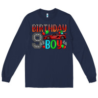 Navy birthday boy Long Sleeve Tee - BundleAndBundleShop