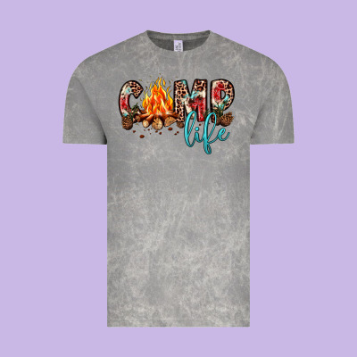 Camp Life Vintage Tee Designed By Jahusdesignshop
