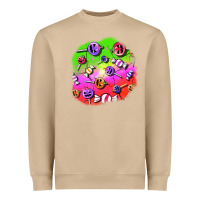Mushroom halloween candy  patches Heavyweight Sweatshirt - BundleAndBundleShop