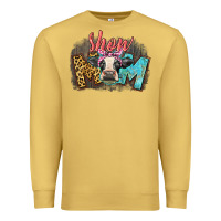 Antique Gold Show mom cow Premium Sweatshirt - CowGirlArtShop