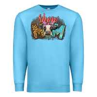 Ocean Blue Show mom cow Premium Sweatshirt - CowGirlArtShop