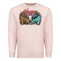 Pale Pink Show mom cow Premium Sweatshirt - CowGirlArtShop