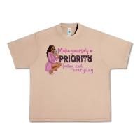 Burro make yourself a priority today and everyday afro w Urban Heavy Tee - NancyCooperArtShop