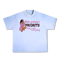 Grape Ice make yourself a priority today and everyday afro w Urban Heavy Tee - NancyCooperArtShop