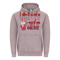 Vintage Zinc i don t need a valentine i need an iced coffee Vintage Hoodie - MaliasSmallBusiness