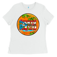 White puerto rico coasters Ladies Tee - AdoDesignShop