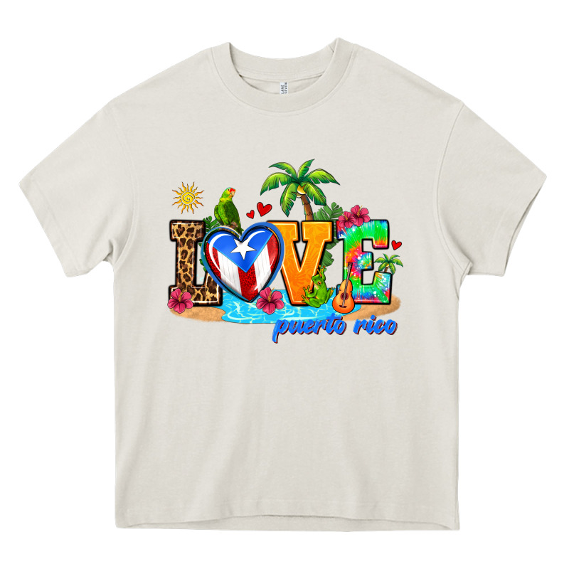 Love Puerto Rico Heavy Core Tee by AdoDesignShop | Teevron