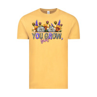 Vintage Mustard you grow girl Vintage Tee - NancyCooperArtShop