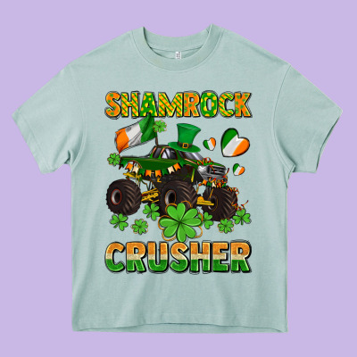Shamrocks Crusher Monster Truck With Shamrocks Heavy Core Tee Designed By Adodesignshop