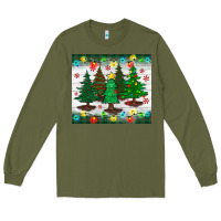 Army Green christmas trees tumbler Long Sleeve Tee - BundleAndBundleShop