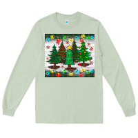 Matcha christmas trees tumbler Long Sleeve Tee - BundleAndBundleShop