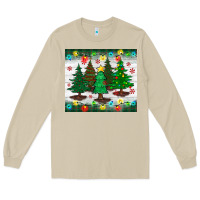 Mushroom christmas trees tumbler Long Sleeve Tee - BundleAndBundleShop