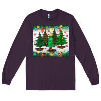 Plum christmas trees tumbler Long Sleeve Tee - BundleAndBundleShop