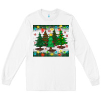 White christmas trees tumbler Long Sleeve Tee - BundleAndBundleShop