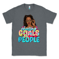 Charcoal Heather chasing goals not people Classic Tee - NancyCooperArtShop