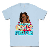 Dusty Blue chasing goals not people Classic Tee - NancyCooperArtShop
