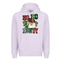Lilac ho ho howdy santa Premium Hoodie - CowGirlArtShop