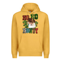 Mustard ho ho howdy santa Premium Hoodie - CowGirlArtShop