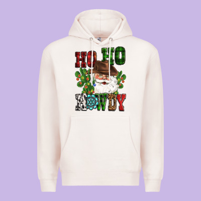 Ho Ho Howdy Santa Premium Hoodie Designed By Cowgirlartshop