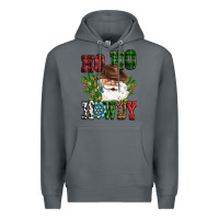Rock ho ho howdy santa Premium Hoodie - CowGirlArtShop