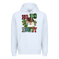 White ho ho howdy santa Premium Hoodie - CowGirlArtShop