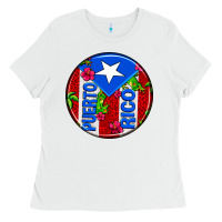 White puerto rico coasters Ladies Tee - AdoDesignShop