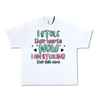 White i stole their hearts now i am stealing their last Urban Heavy Tee - MaliasSmallBusiness
