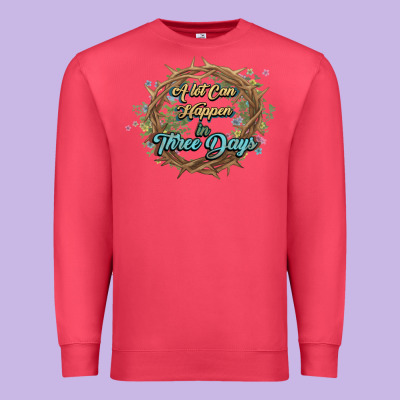 Crown Of Thorns Easter Day Premium Sweatshirt Designed By Howdyjamesfarm
